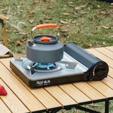 Bếp ga mini siêu mỏng dã ngoại cắm trại thiết kế kim loại cao cấp DCCT019