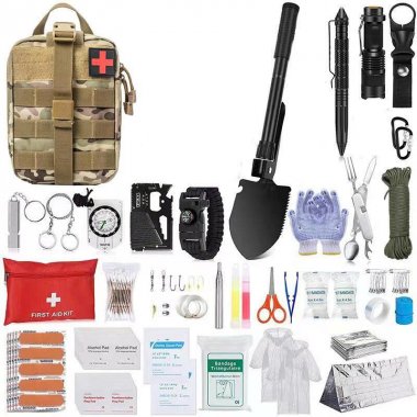 Bộ dụng cụ cắm trại dã ngoại đa năng kèm túi DCCT010