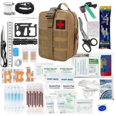 Bộ dụng cụ cắm trại sinh tồn và sơ cứu đa năng DCCT009