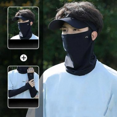 Bộ khăn che mặt & găng tay dài chống nắng chơi thể thao Unisex 017