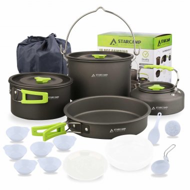 Bộ nồi nấu ăn dã ngoại Starcamp gọn nhẹ tiện lợi cho cắm trại DCCT007