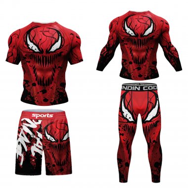 Trang phục quần áo tập luyện Rashguard BJJ MMA bơi lội 053