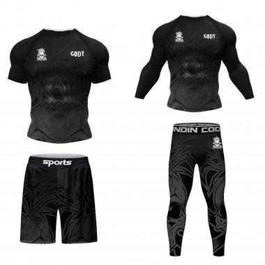 Trang phục quần áo tập luyện Rashguard BJJ MMA bơi lội 053