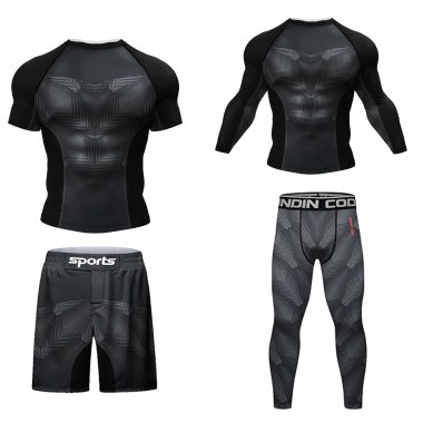 Trang phục quần áo tập luyện Rashguard BJJ MMA bơi lội 053