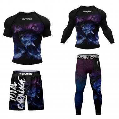 Trang phục quần áo tập luyện Rashguard BJJ MMA bơi lội 053