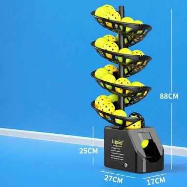 Combo Máy Phóng Bắn Bóng Và Lưới Tập Luyện Bóng Dành Cho Người Tập Luyện Pickleball, Tennis, Bóng Lỗ 003