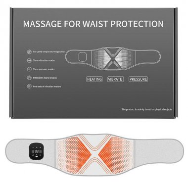Đai massage bụng đa năng 3 trong 1 chườm nóng Massage hỗ trợ giảm mỡ MRB002
