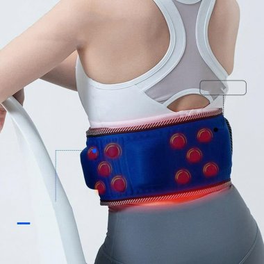 Đai massage bụng tỏa nhiệt và rung đa chế độ hỗ trợ giảm mỡ giảm đau lưng làm ấm MRB007