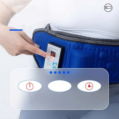 Đai massage bụng tỏa nhiệt và rung đa chế độ hỗ trợ giảm mỡ giảm đau lưng làm ấm MRB007