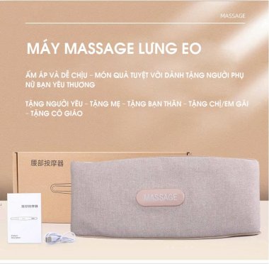 Đai Massage nóng rung hỗ trợ thắt giảm mỡ bụng đa chức năng MRB003