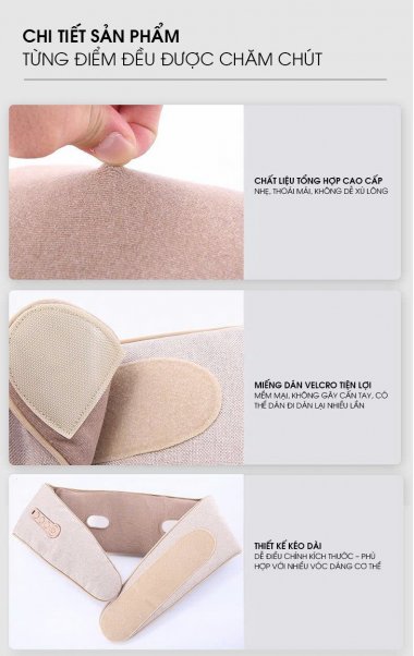 Đai Massage nóng rung hỗ trợ thắt giảm mỡ bụng đa chức năng MRB003