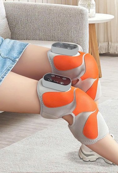 Đệm massage đầu gối rung nhiệt 4 vùng hỗ trợ giảm đau khớp phục hồi vận động DDG001