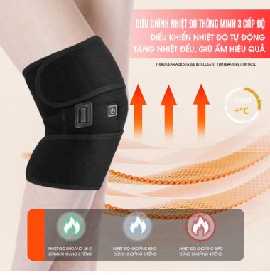 Đệm quấn gối giữ nhiệt thông minh 3 chế độ hỗ trợ giảm đau giữ ấm khớp gối hiệu quả DDG007