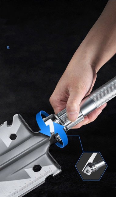 Dụng cụ cắm trại dã ngoại xẻn sinh tồn đa năng gấp gọn 4 khúc DCCT004