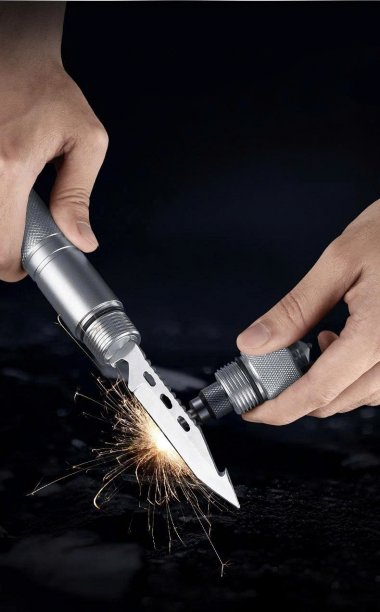 Dụng cụ cắm trại dã ngoại xẻn sinh tồn đa năng gấp gọn 4 khúc DCCT004
