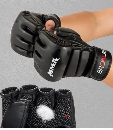 Găng tay nửa ngón tập luyện thi đấu MMA - BronJee 017