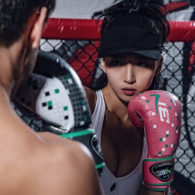 Găng tay tập boxing - MMA - Muay Thai thoáng khí đẹp 001