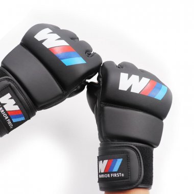 Găng tay WF đen tập luyện thi đấu võ tổng hợp MMA 015