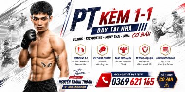 Địa điểm dạy học Boxing Kickboxing Muay Thái MMA cơ bản 1 Kèm 1 Cùng Võ...