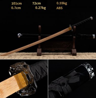 Kiếm gỗ samurai nhật bản có Tsuba chắn kiếm 003
