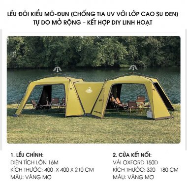 Lều bạc che nắng dạng mái vòm mở nhanh tự do lắp ráp LCT012