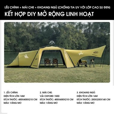 Lều bạc che nắng dạng mái vòm mở nhanh tự do lắp ráp LCT012