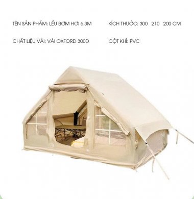 Lều cắm trại bơm hơi không cần dựng khung LCT017