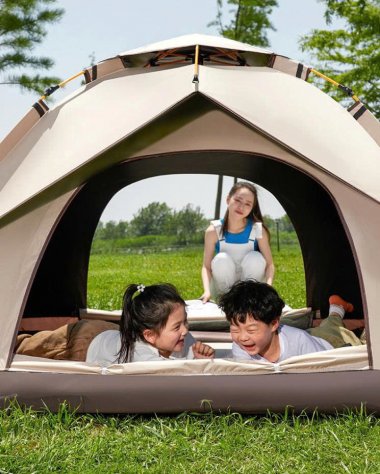 Lều cắm trại dã ngoại mái vòm siêu rộng cao cấp chống thấm LCT004