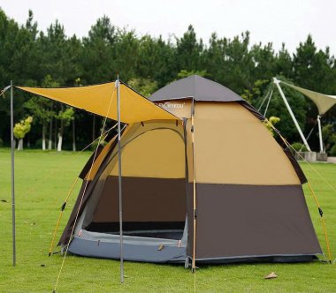 Lều cắm trại tự động bung 6 cạnh cao cấp LCT020