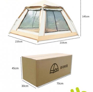 Lều cắm trại tự động bung cỡ lớn khung sợi thủy tinh chóng thấm tốt LCT003