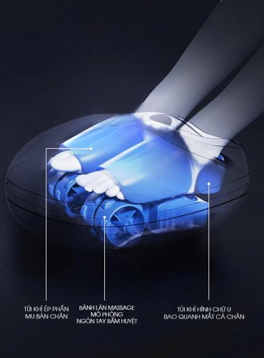 Máy Massage chân 4D bao trọn chân mô phỏng bàn tay người thật MASS007