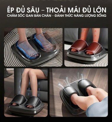 Máy Massage chân đa năng 3D tích hợp khí nén và xoa bóp tự nhiên MASS005