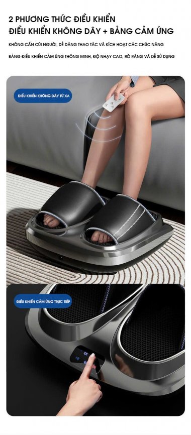 Máy Massage chân đa năng 3D tích hợp khí nén và xoa bóp tự nhiên MASS005