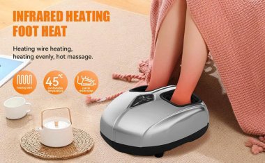 Máy massage chân hồng ngoại làm ấm nhiệt 45°C thư giãn hiệu quả MASS011