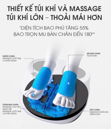 Máy Massage chân tự động hoàn toàn xoa bóp chân bấm huyệt MASS020