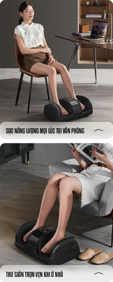 Máy Massage nhiệt chân và bắp chân xoa bóp tự động MASS001