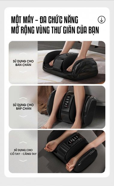Máy Massage nhiệt chân và bắp chân xoa bóp tự động MASS001