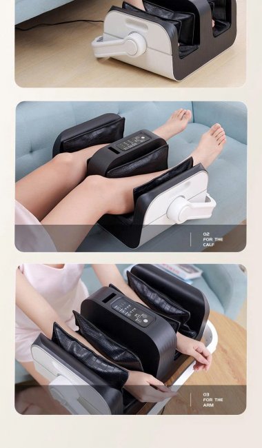 Máy massage trị liệu đa năng 3 vùng chân bắp chân và tay MASS004