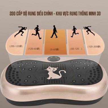Máy rung giảm mỡ toàn thân thông minh họa tiết mèo dễ thương DCTT003