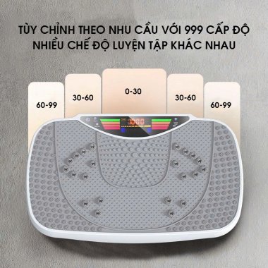Máy rung giảm mỡ toàn thân thông minh không dây 999 cấp độ MASS013