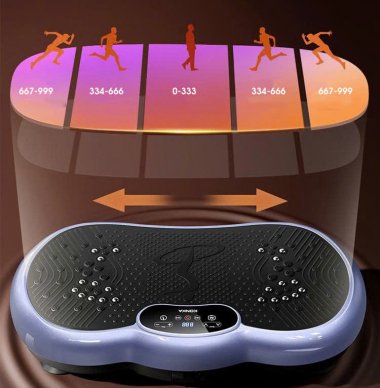 Máy rung tập giảm cân định hình cơ thể 999 cấp độ kết hợp bluetooth DCTT009