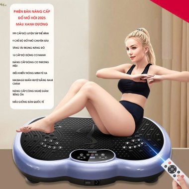 Máy rung tập giảm cân định hình cơ thể 999 cấp độ kết hợp bluetooth DCTT009