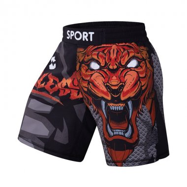 Quần short Rashguard tập luyện BJJ MMA hoa văn 050