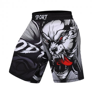 Quần short Rashguard tập luyện BJJ MMA hoa văn 050