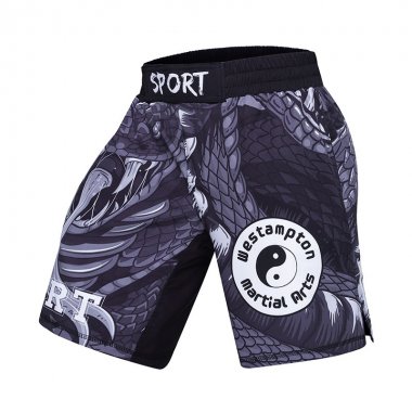 Quần short Rashguard tập luyện BJJ MMA hoa văn 050