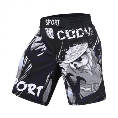 Quần short Rashguard tập luyện BJJ MMA hoa văn 050