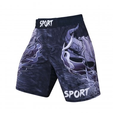 Quần short Rashguard tập luyện BJJ MMA hoa văn 050