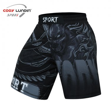 Quần short Rashguard tập luyện BJJ MMA hoa văn 050