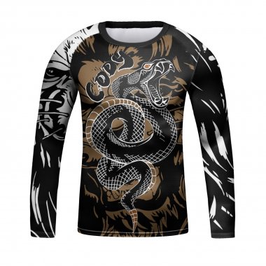 Set bộ 4 món Quần áo Rashguard BJJ MMA hỗ trợ luyện tập 057