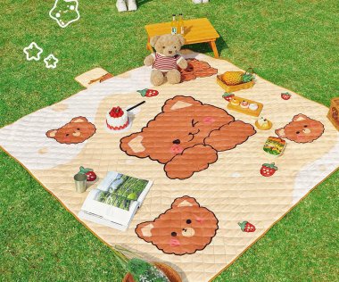 Thảm dã ngoại cắm trại gấp gọn chóng thấm 200x200cm DCCT023